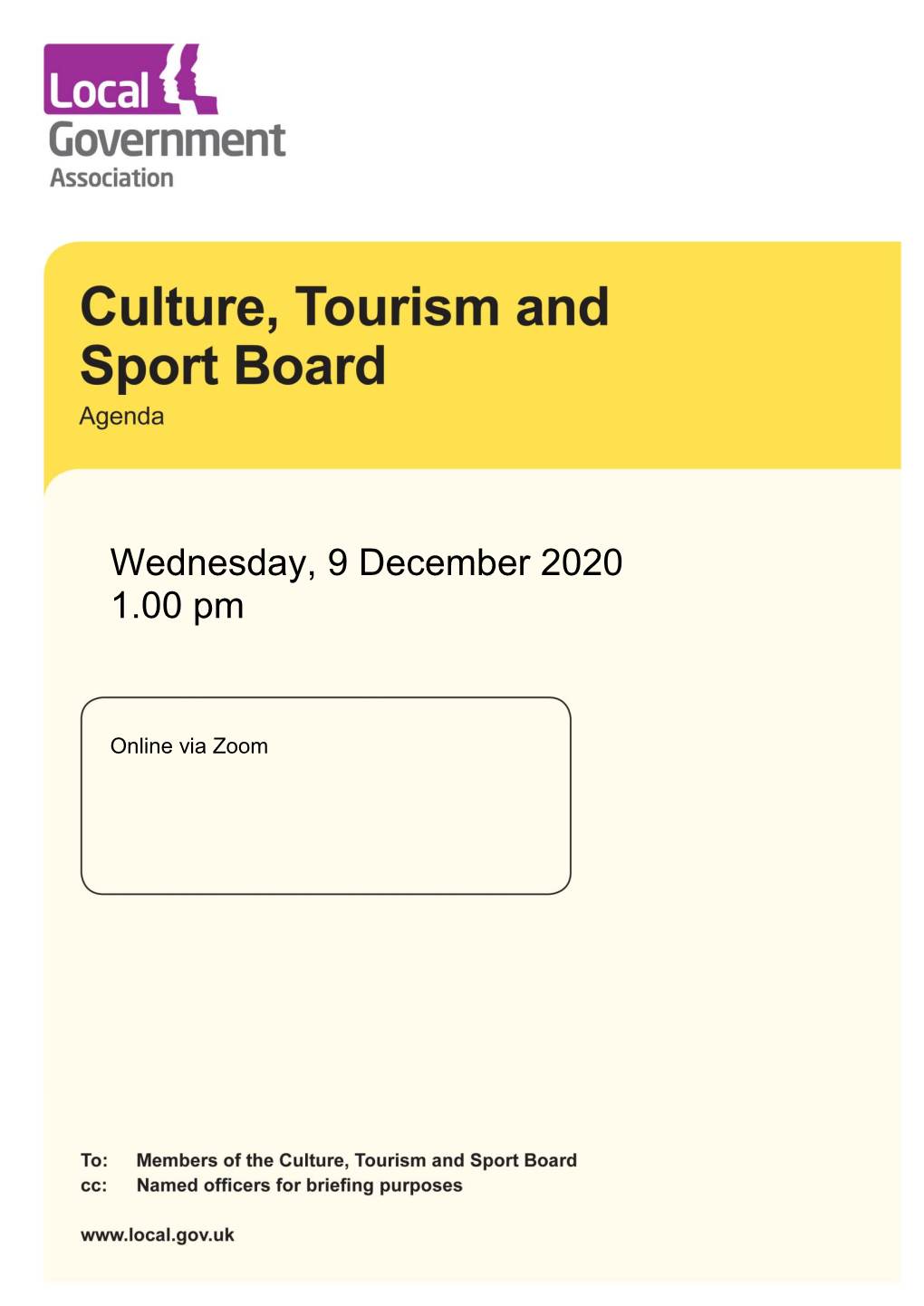 culture tourism and sport board