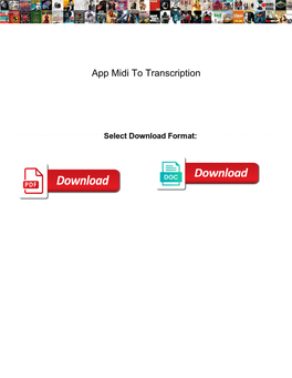 App Midi to Transcription