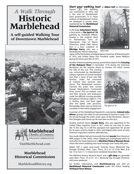 Map and Walking Tour of Historic Marblehead