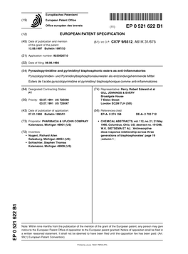 Pyrazolopyrimidine and Pyrimidinyl Bisphosphonic Esters As Anti