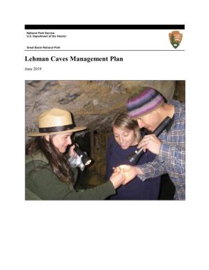Lehman Caves Management Plan