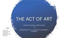 The Act of Art