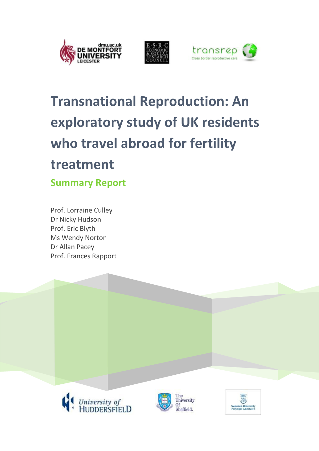 Transnational Reproduction: an Exploratory Study of UK Residents