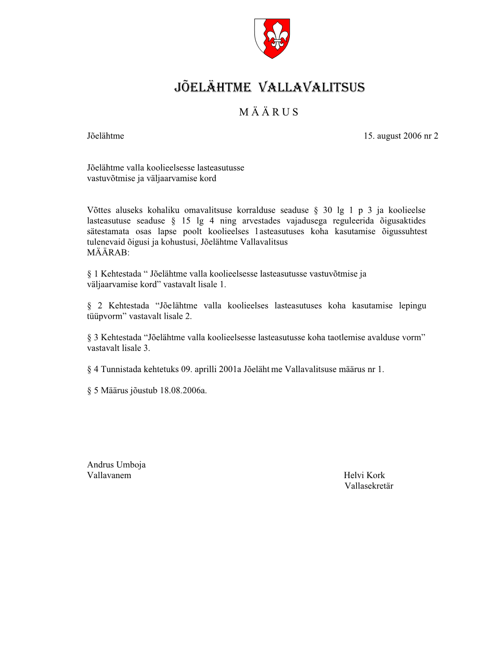 Jõelähtme Vallavalitsus