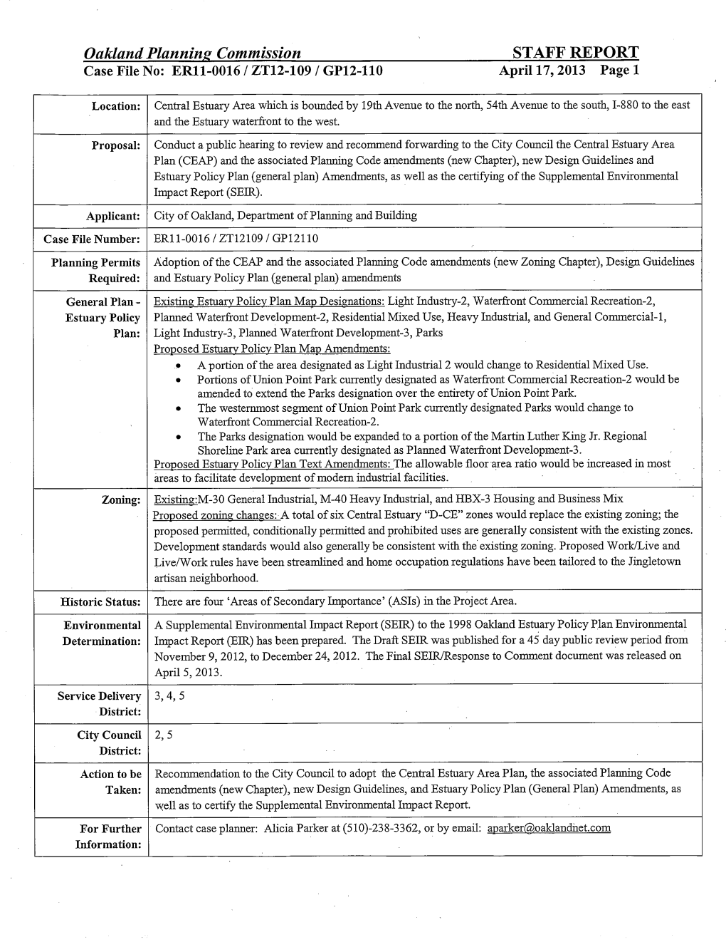 Staff Report, Resolution and Ordinance Associated with Approval of the Project