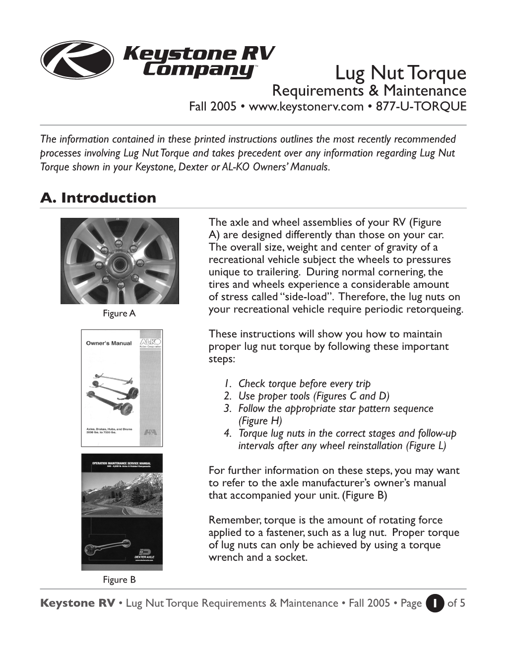 Lug Nut Torque Requirements & Maintenance Fall 2005 • • 877-U-TORQUE