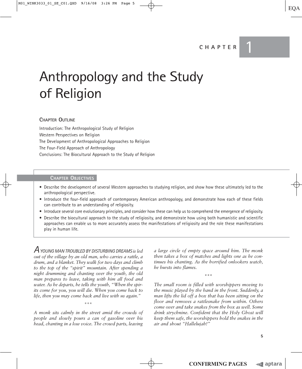 Anthropology and the Study of Religion