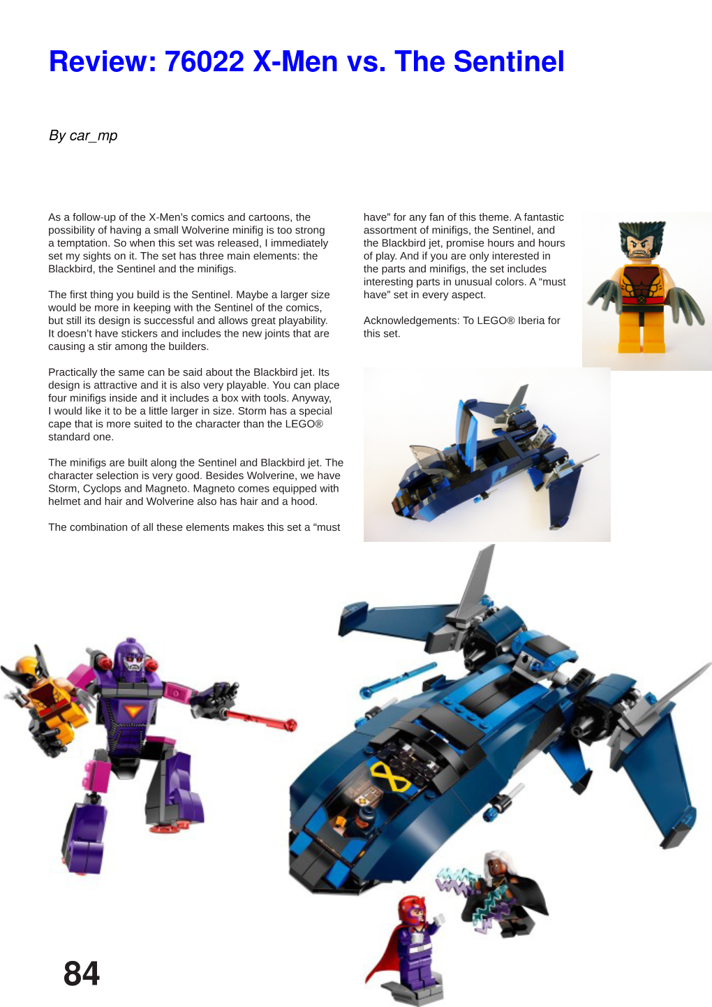 Review: 76022 X-Men Vs. the Sentinel