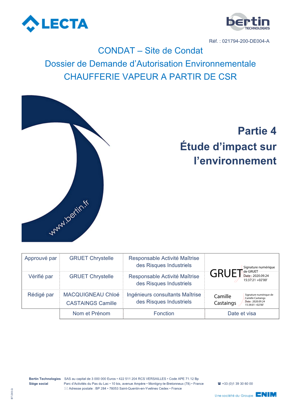 Partie 4 Étude D'impact Sur L'environnement