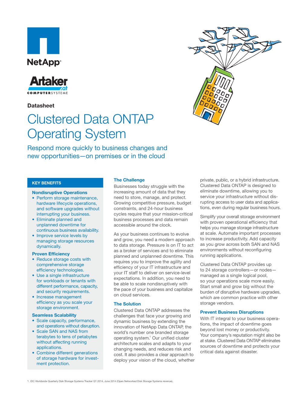 Netapp Clustered Data ONTAP Operating System Datasheet