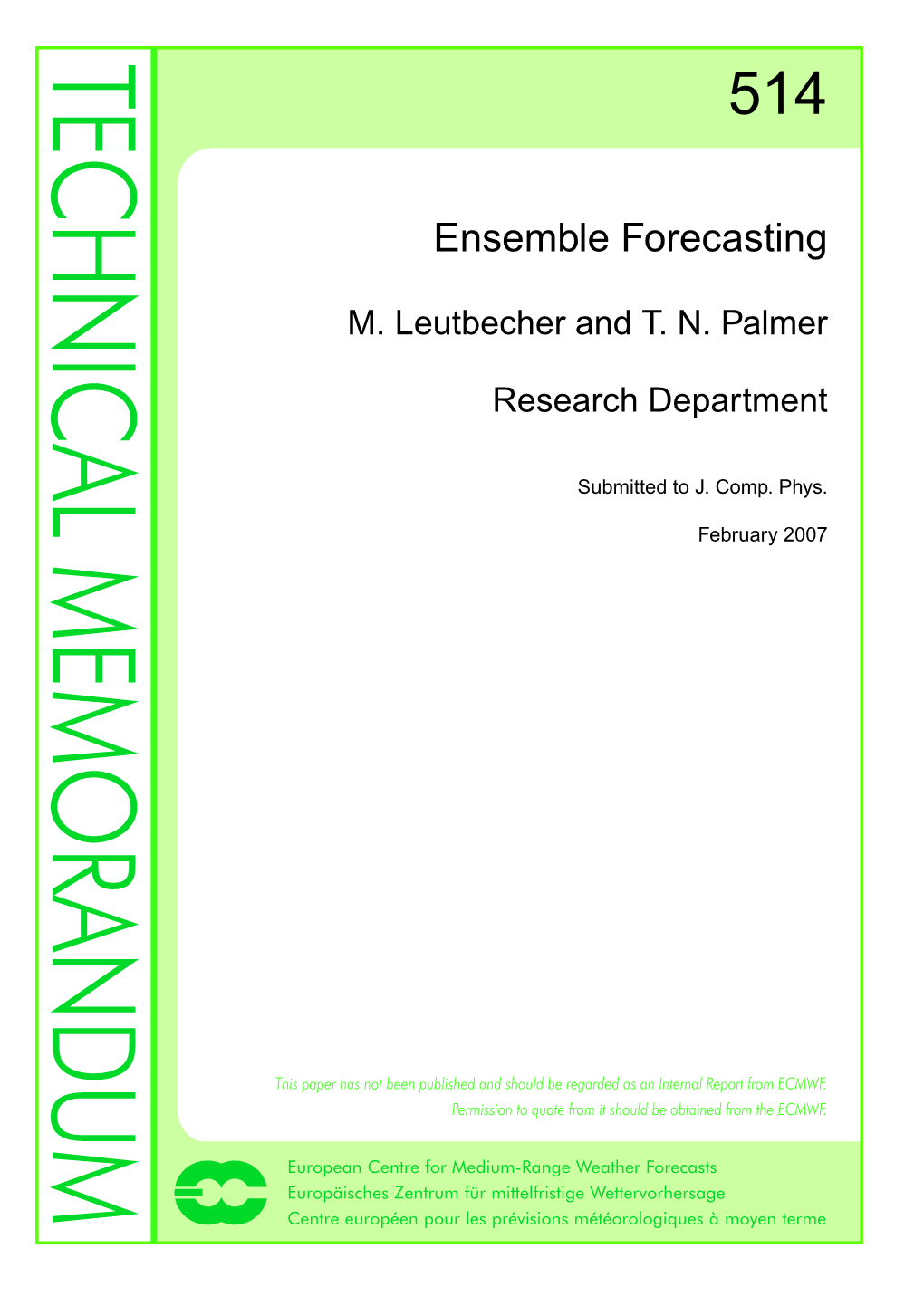 Ensemble Forecasting