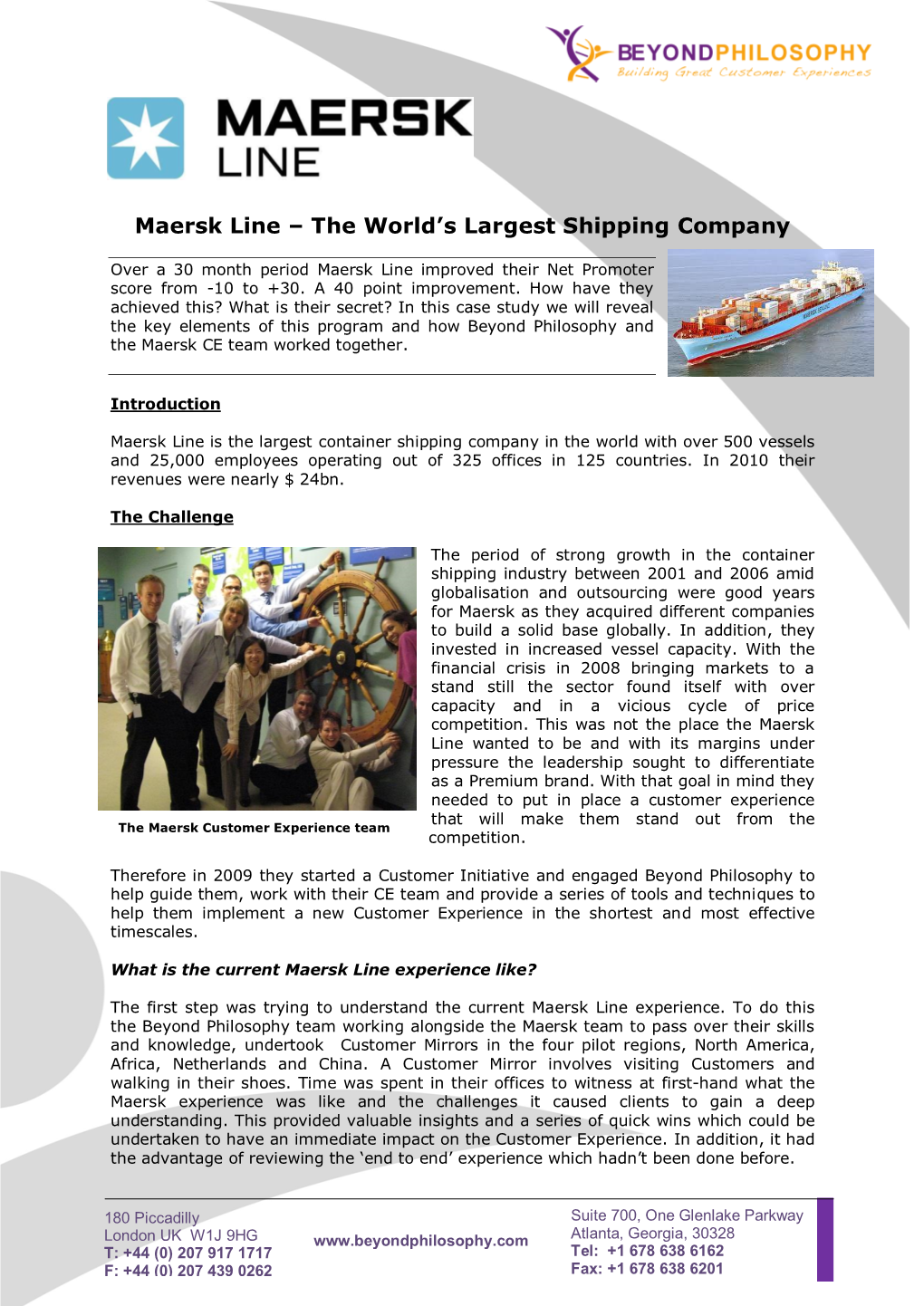 Maersk Line – the World’S Largest Shipping Company