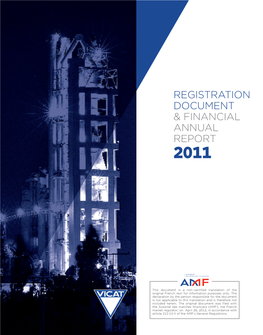 Registration Document and Financial Annual Report 2011