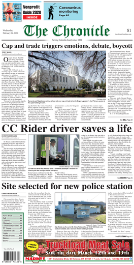CC Rider Driver Saves a Life