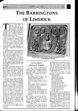 The Barringtons of Limerick by Dom Hubert Janssens De Varebeke