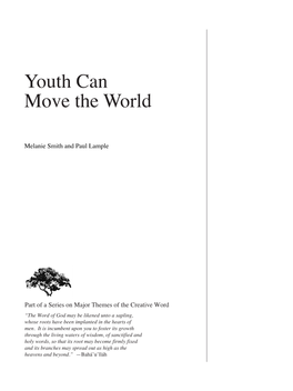 Youth Can Move the World