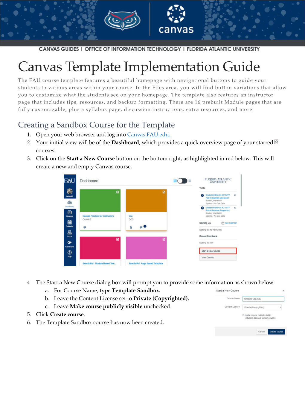 Canvas Template Implementation Guide