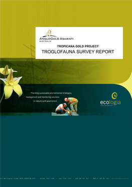 Operational Area Troglofauna Survey Report