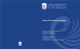 Panel of University Presidents