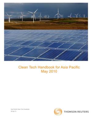 Clean Tech Handbook for Asia Pacific May 2010