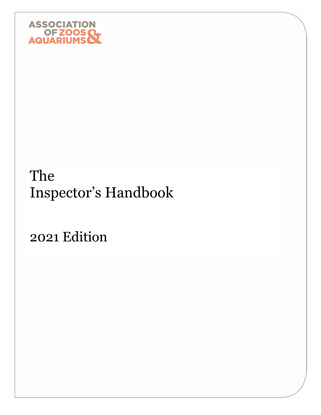 The Inspector's Handbook