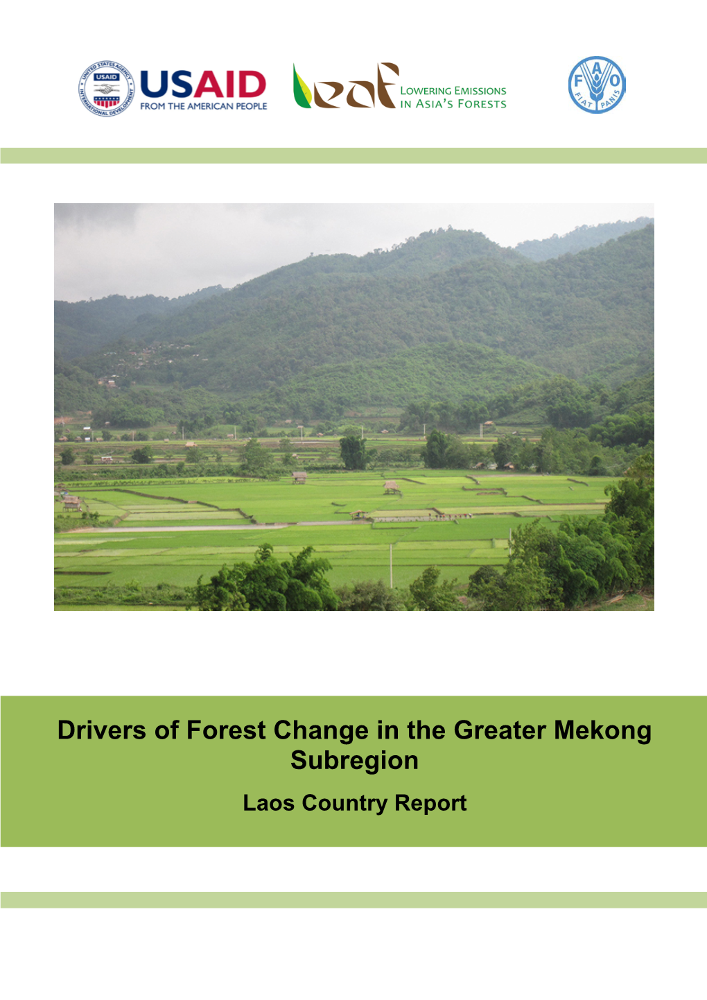 Lao PDR National Report