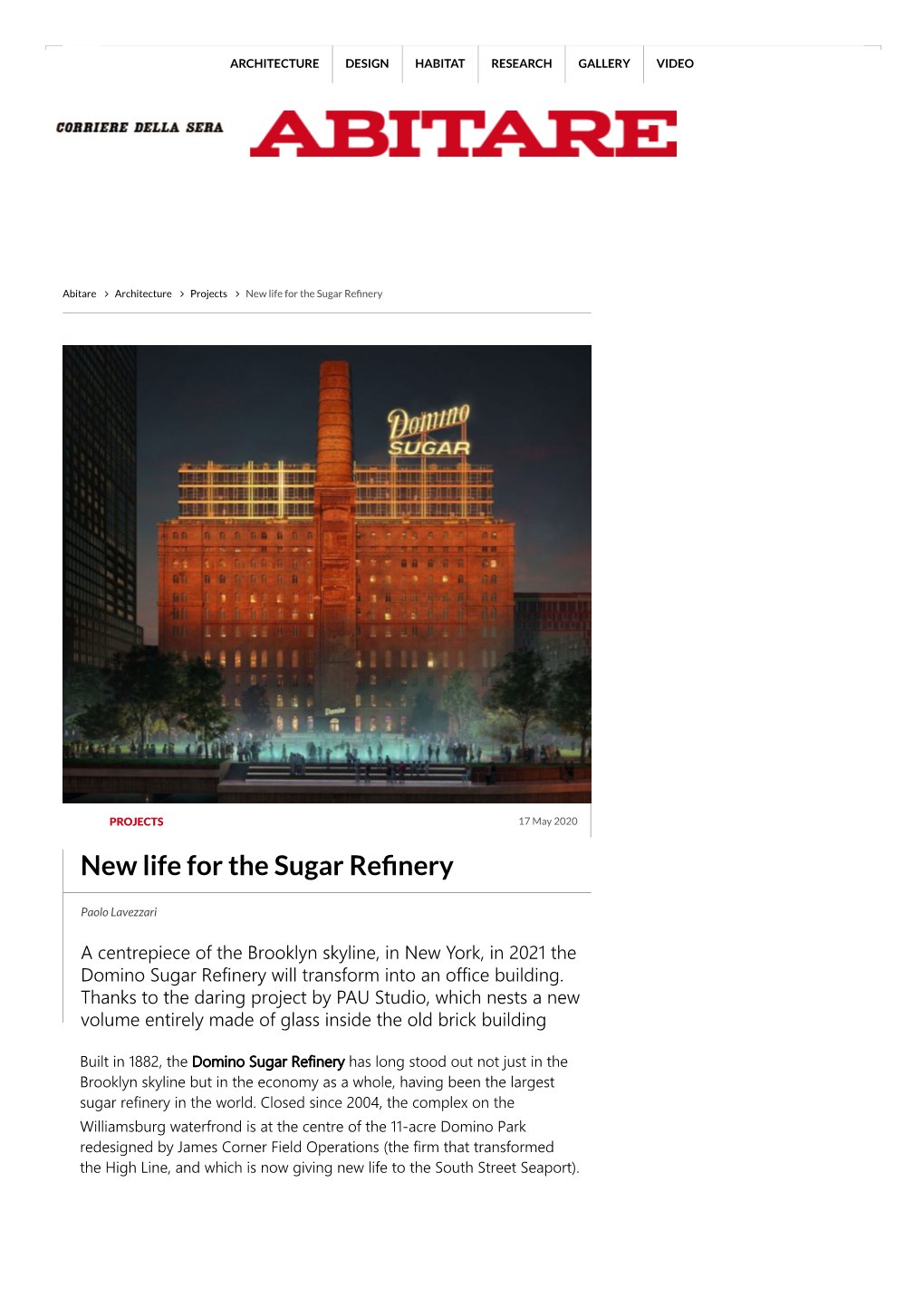 New Life for the Sugar Re Nery