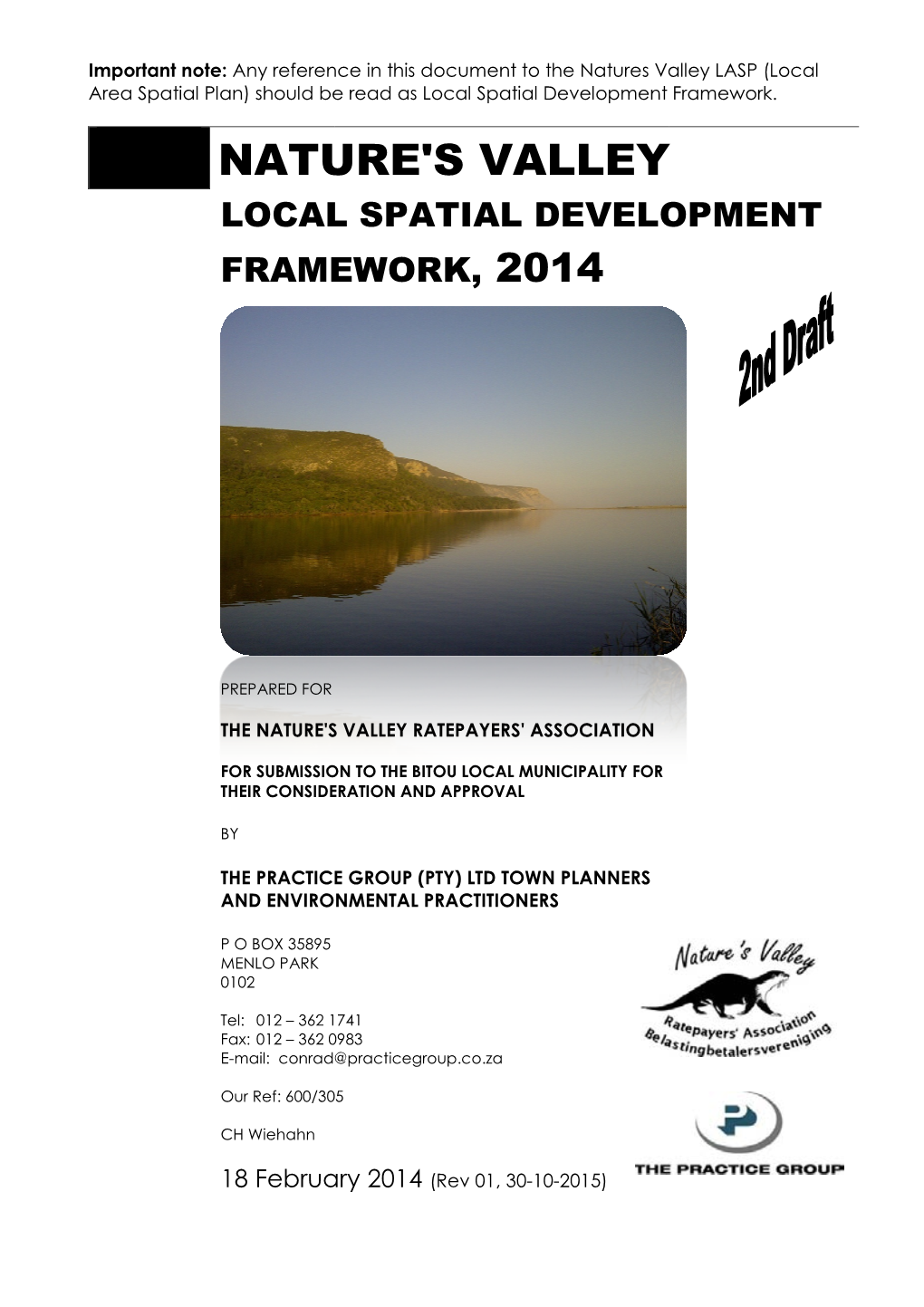 Nature's Valley Local Spatial Development Framework, 2014