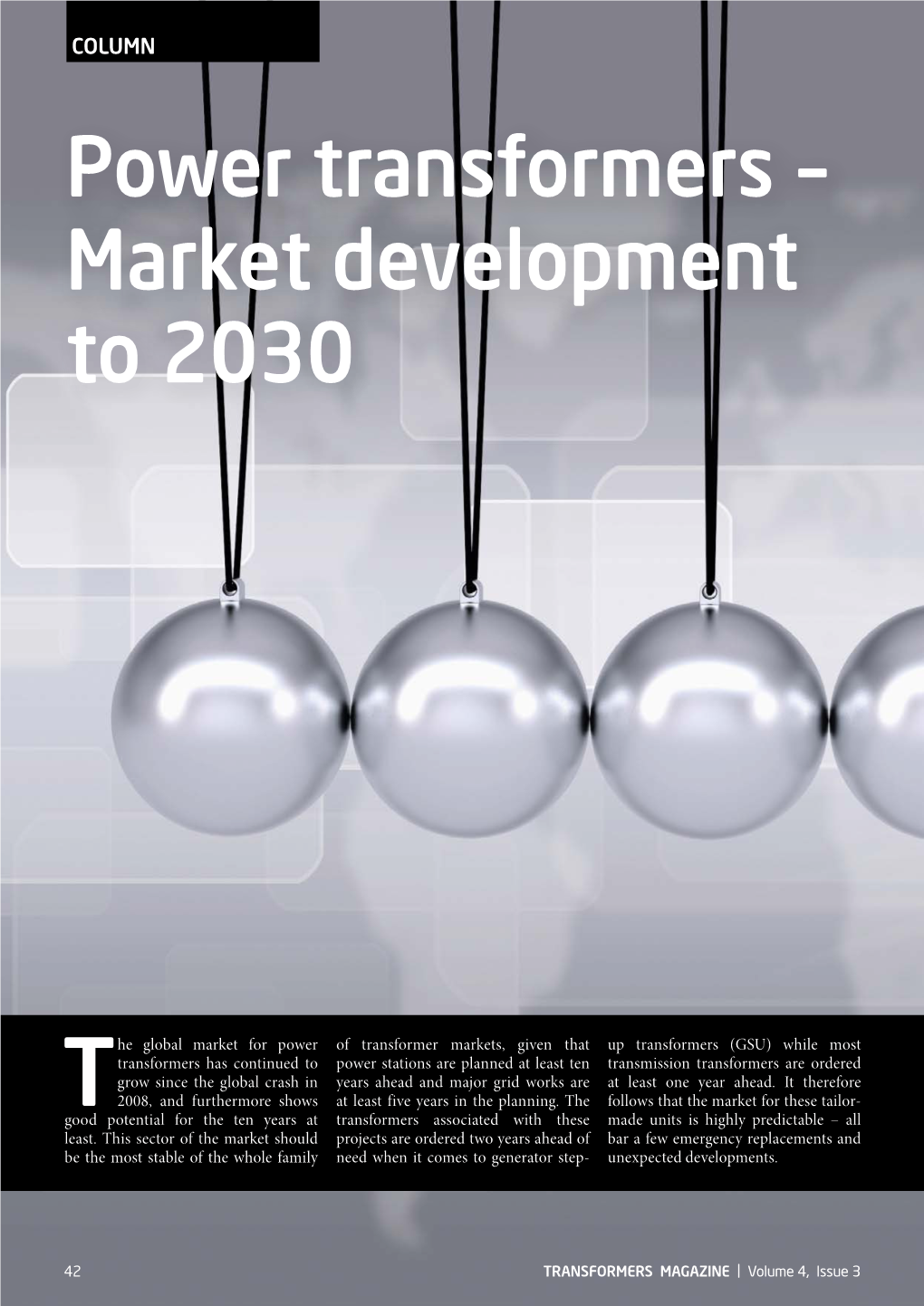 Power Transformers – Market Development to 2030