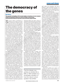 The Democracy of the Genes