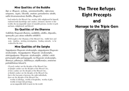 Refuges and Eight Precepts
