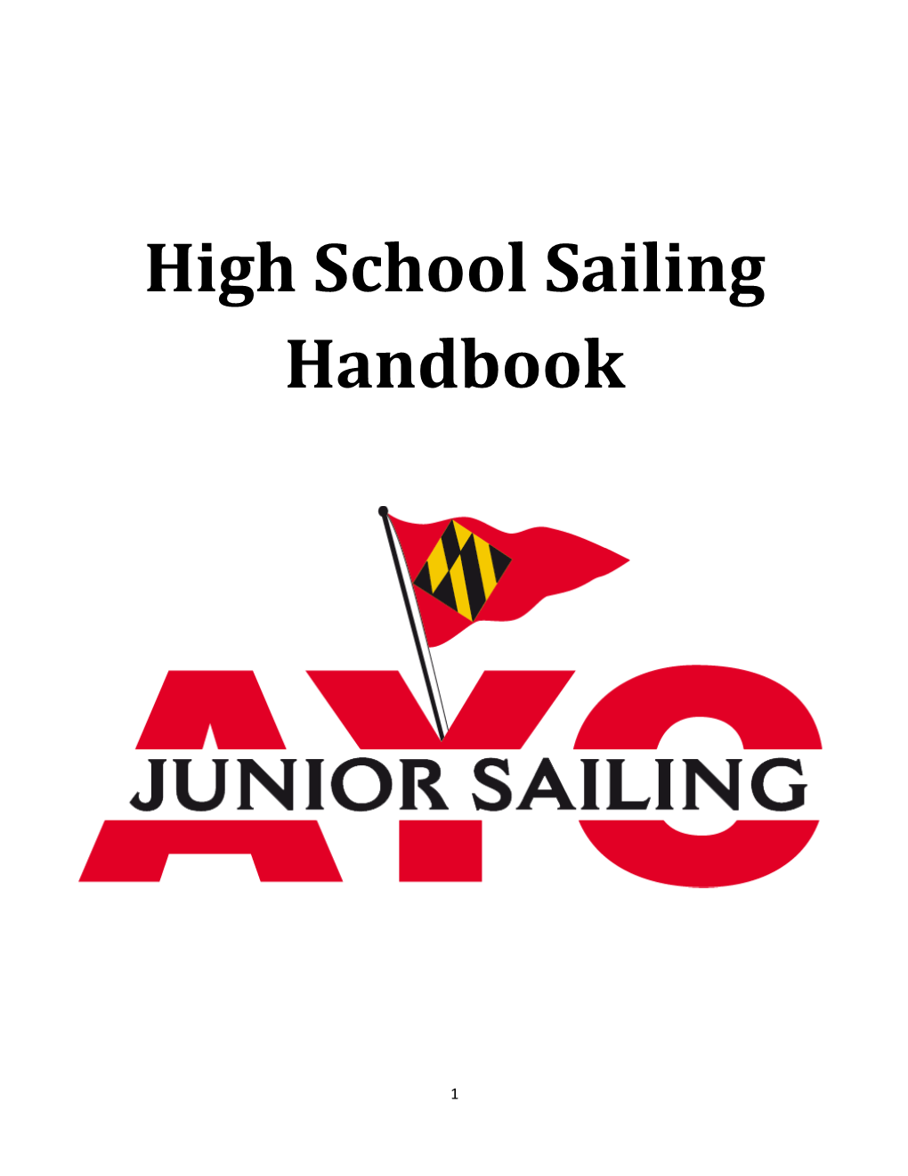 High School Sailing Handbook