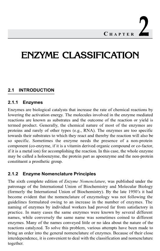 Enzyme Classification