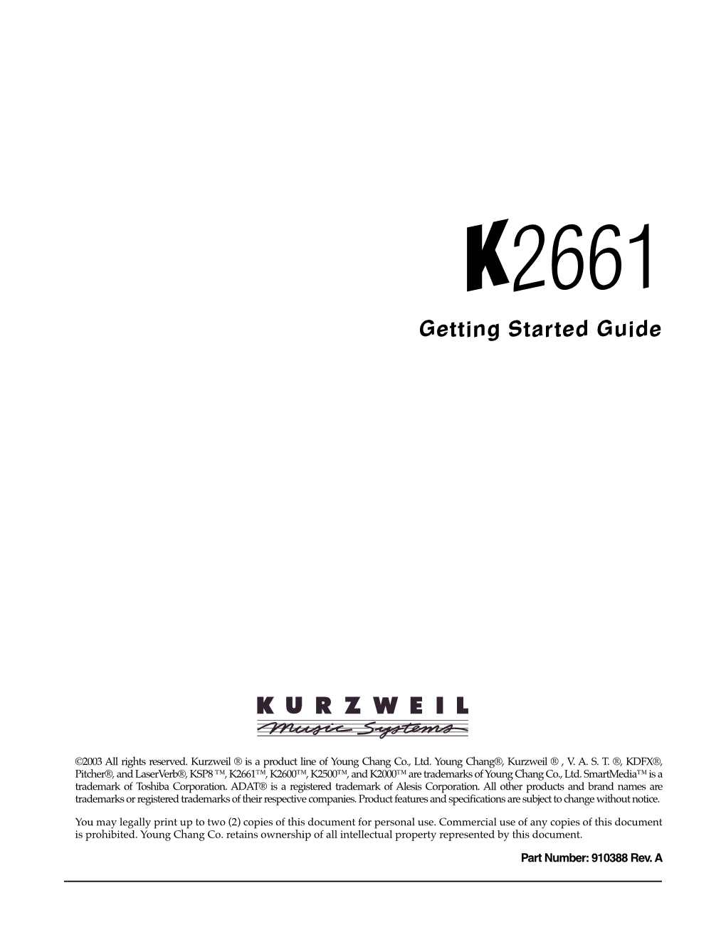 K2661 Getting Started Guide