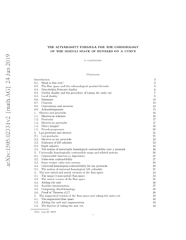 Arxiv:1505.02331V2 [Math.AG] 24 Jun 2019 Date ..Tefntro Aigteui out Unit the Taking of Functor Augmentation the and Units Unit the the Taking 5.3