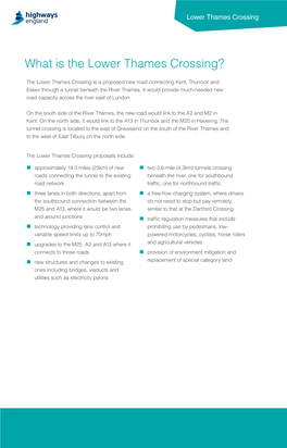 Lower Thames Crossing