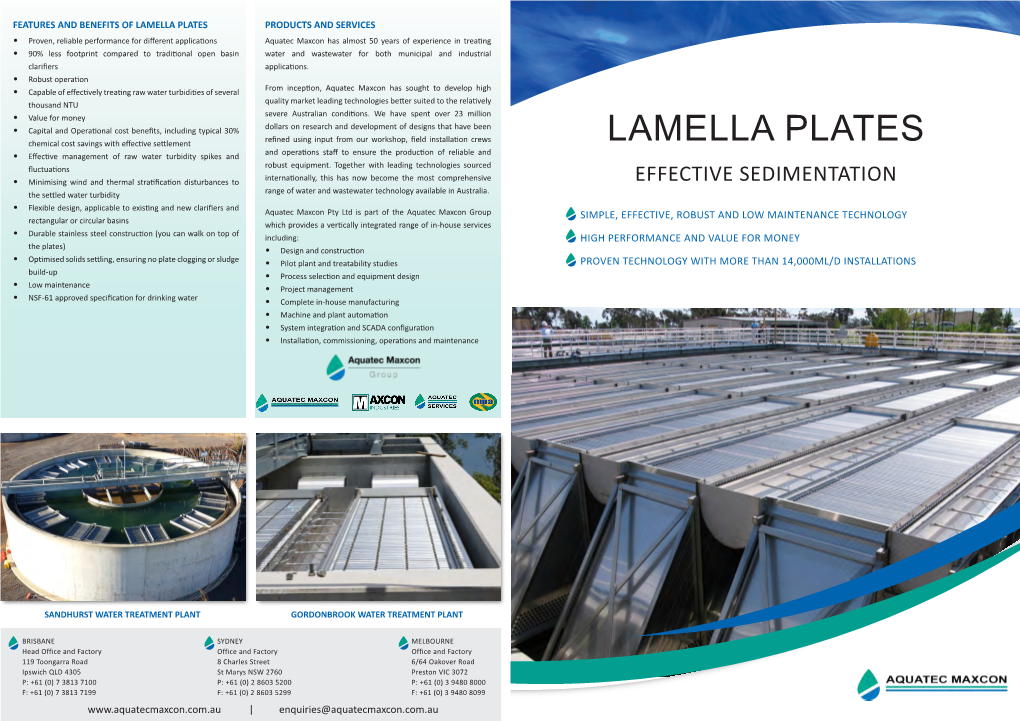 Lamella Plates