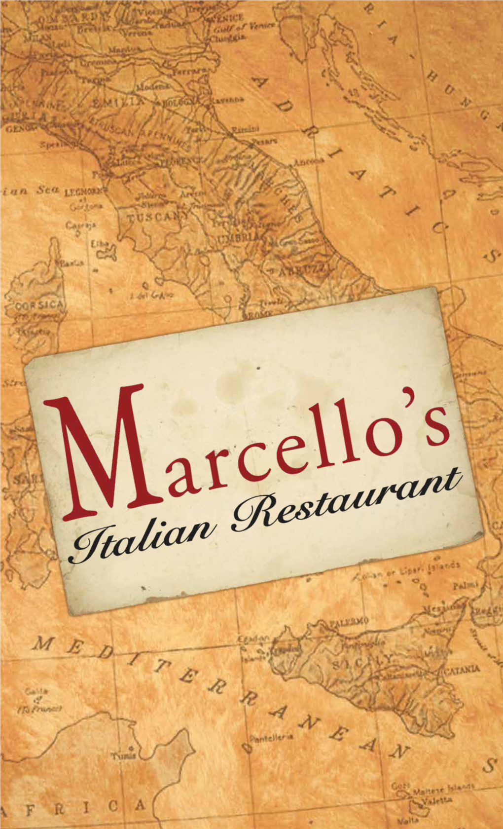 Marcellos Restaurant Menu