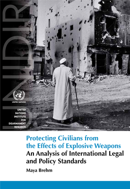 Protecting Civilians from the Effects of Explosive Weapons