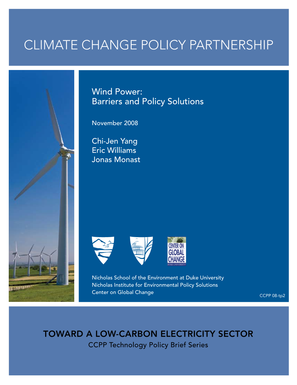 Wind Power: Barriers and Policy Solutions