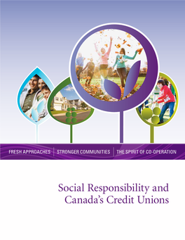 Social Responsibility and Canada's Credit Unions