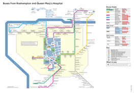 Buses from Roehampton and Queen Mary's Hospital