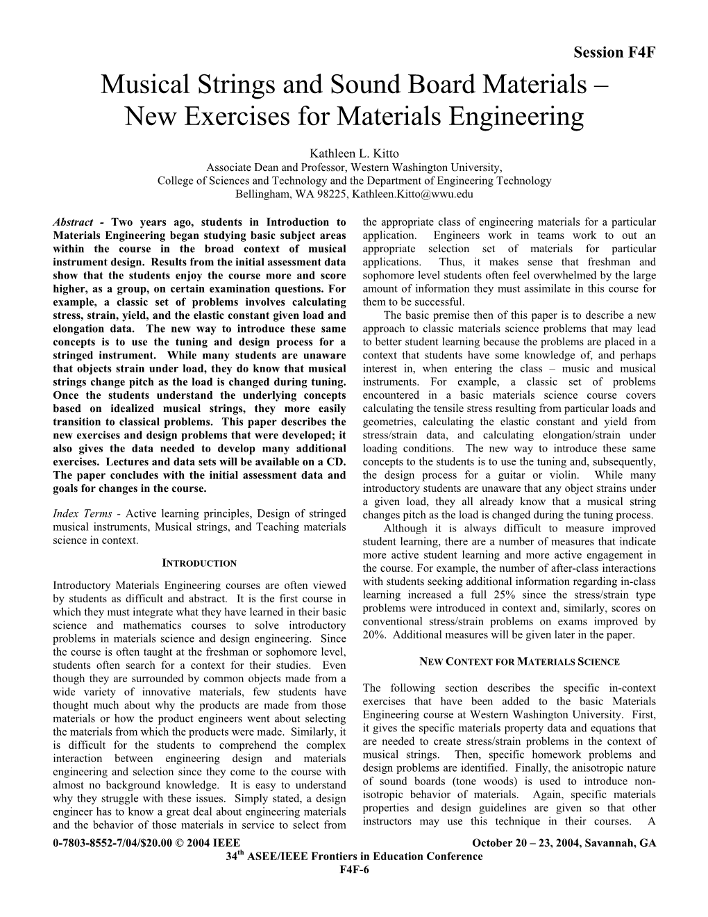 Musical Strings and Sound Board Materials – New Exercises for Materials Engineering
