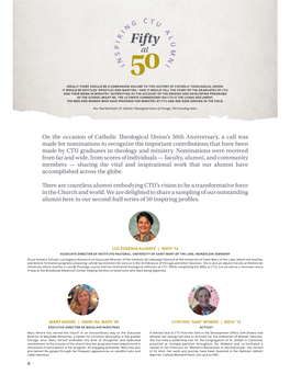 On the Occasion of Catholic Theological Union's 50Th