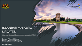 IRDA: Iskandar Malaysia Updates