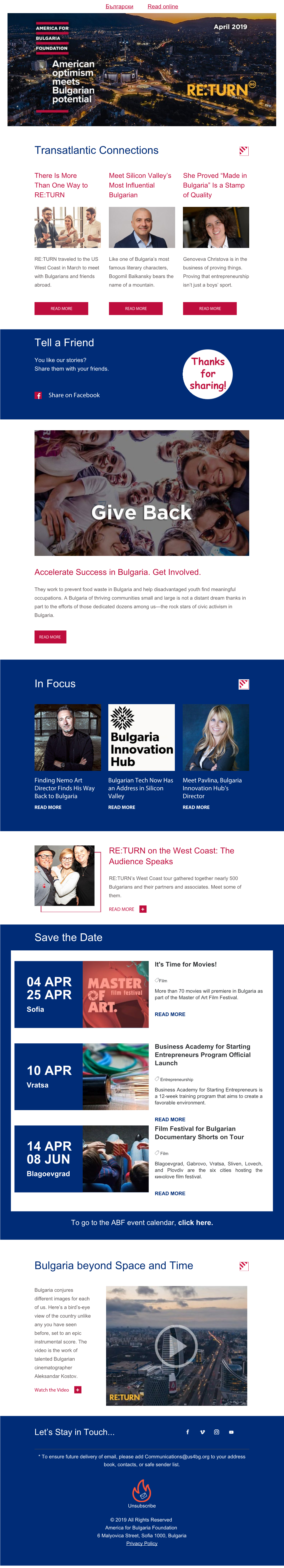 RE:TURN | America for Bulgaria Foundation