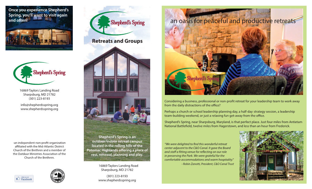 Retreat Brochure