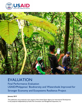 Philippines B+WISER Final Evaluation