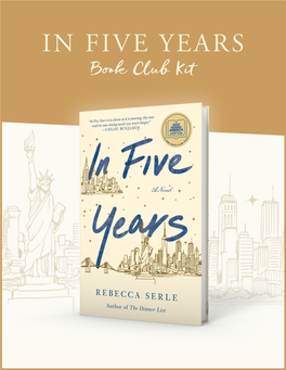 IN FIVE YEARS Book Club Kit in FIVE YEARS REBECCA SERLE