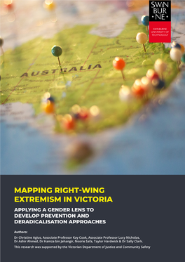 Mapping Right-Wing Extremism in Victoria Applying a Gender Lens to Develop Prevention and Deradicalisation Approaches